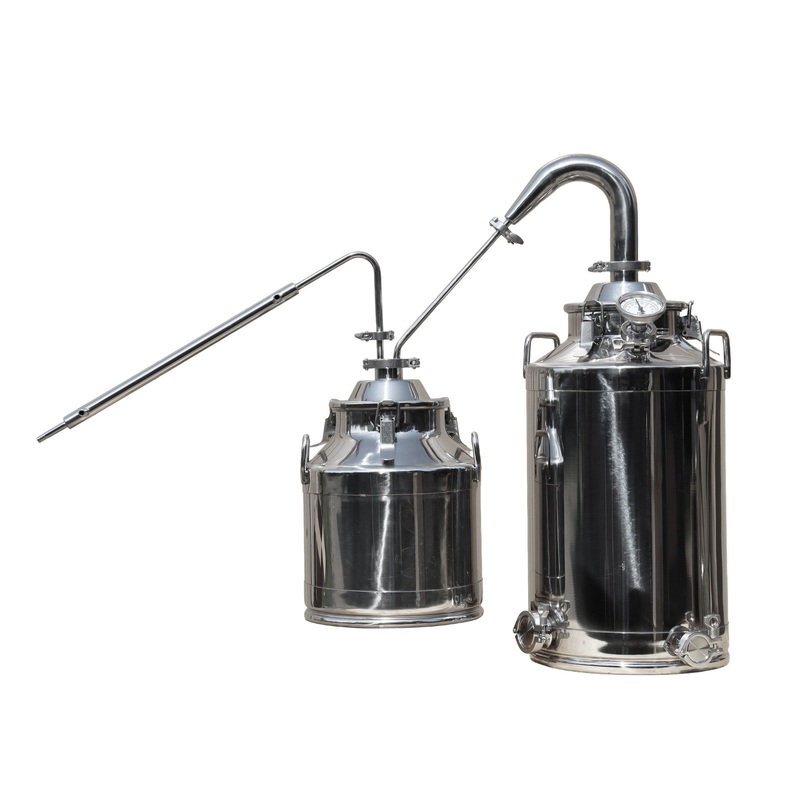 13 Gallon Moonshine Still with Stainless 2 Pot Still Column and 5 Gallon Thumper