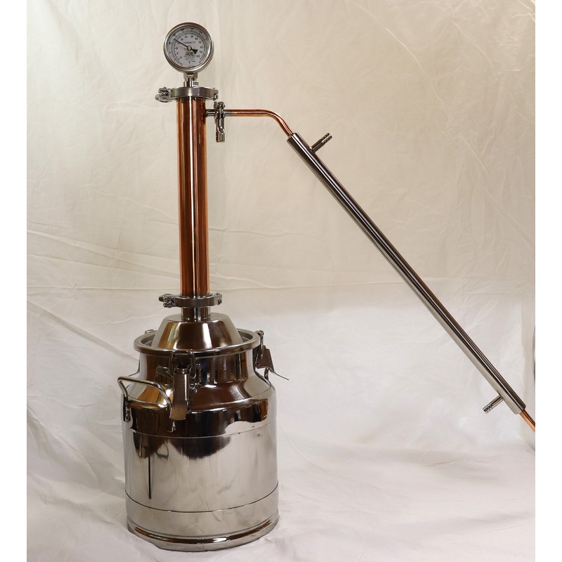 3 Gallon Moonshine Still with 2 Copper and Stainless Whiskey Column
