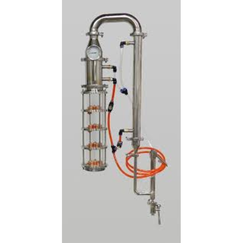 6 Borosilicate Glass Column, 4 Plate Column with Cooling Kit