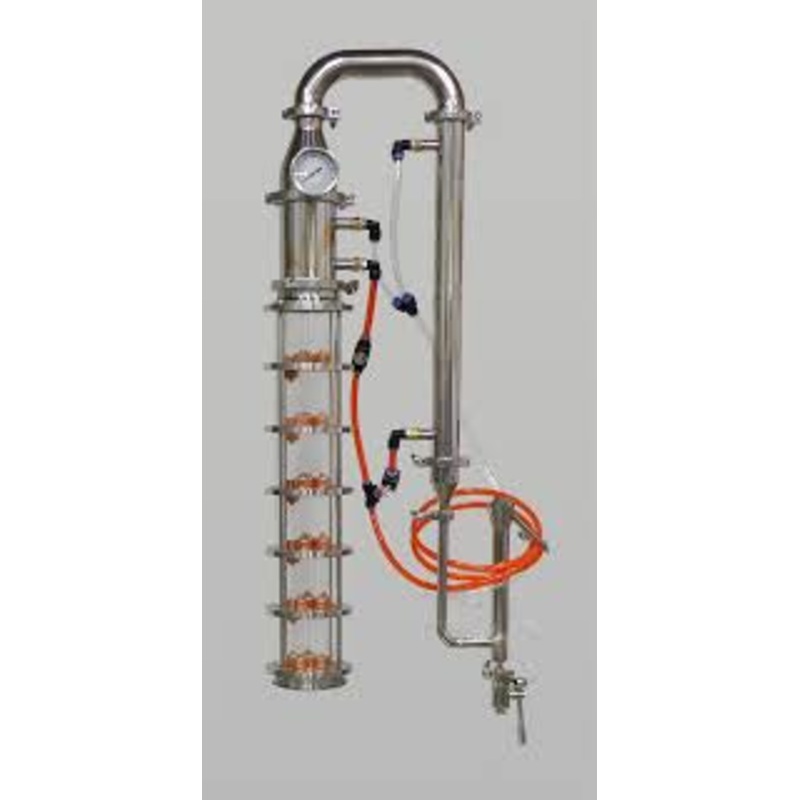 6 Borosilicate Glass Column, 6 Plate with Cooling Kit