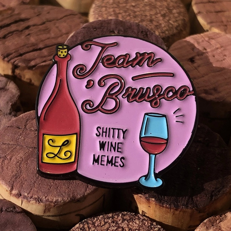 Shitty Wine Memes Team ‘Brusco Pin