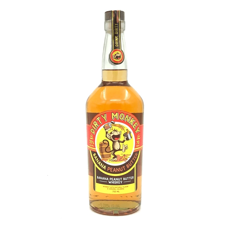 Dirty Monkey Banana Peanut Butter Flavored Whiskey 750ml