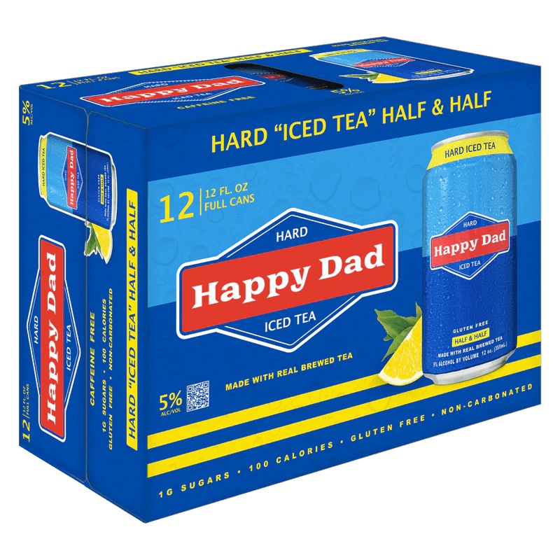 Happy Dad Hard Iced Tea Half and Half 12/355ml