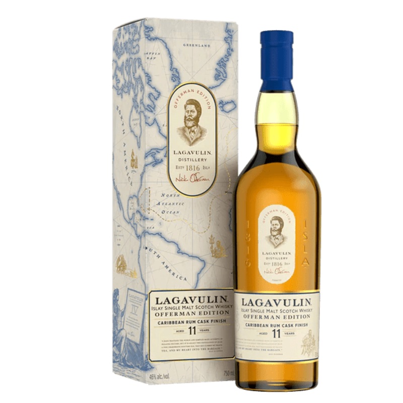Lagavulin 11 Years Offerman Edition Cribean Rum Cask Finish Scotch 750ml