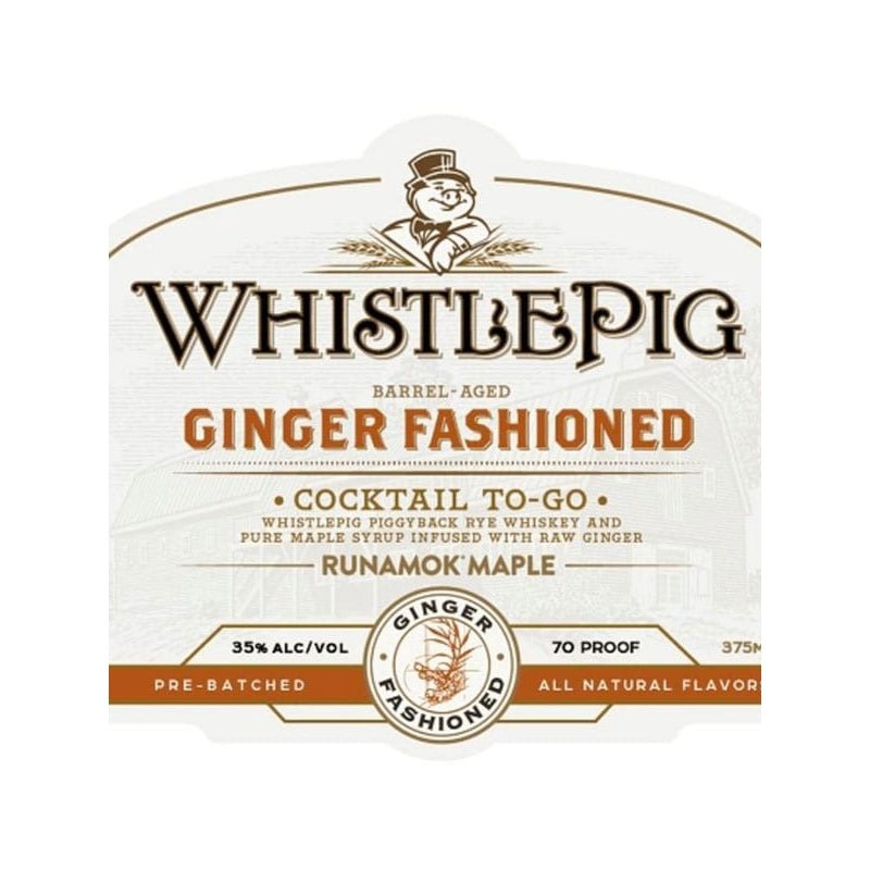 WhistlePig Ginger Fashioned Cocktail 375ml