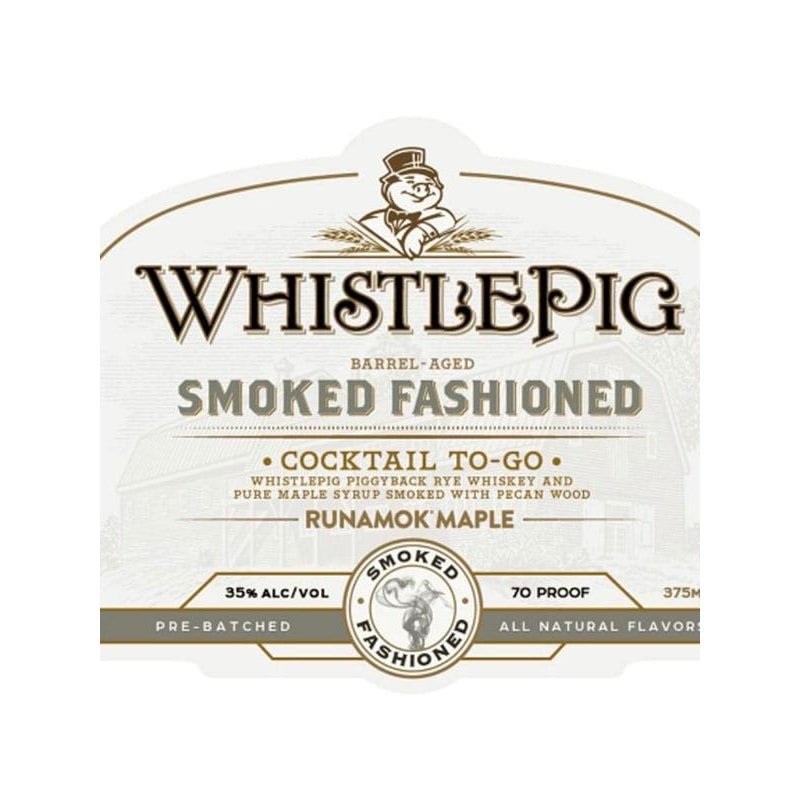 WhistlePig Smoked Fashioned Cocktail 375ml