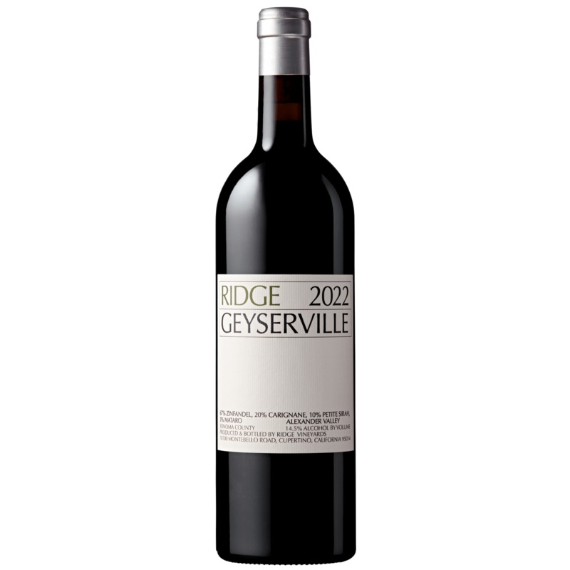 2022 Ridge Vineyards Geyserville, Alexander Valley, USA
