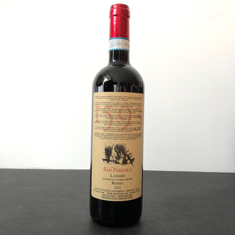 2012 San Fereolo ‘1593’ Rosso Langhe Piedmont, Italy